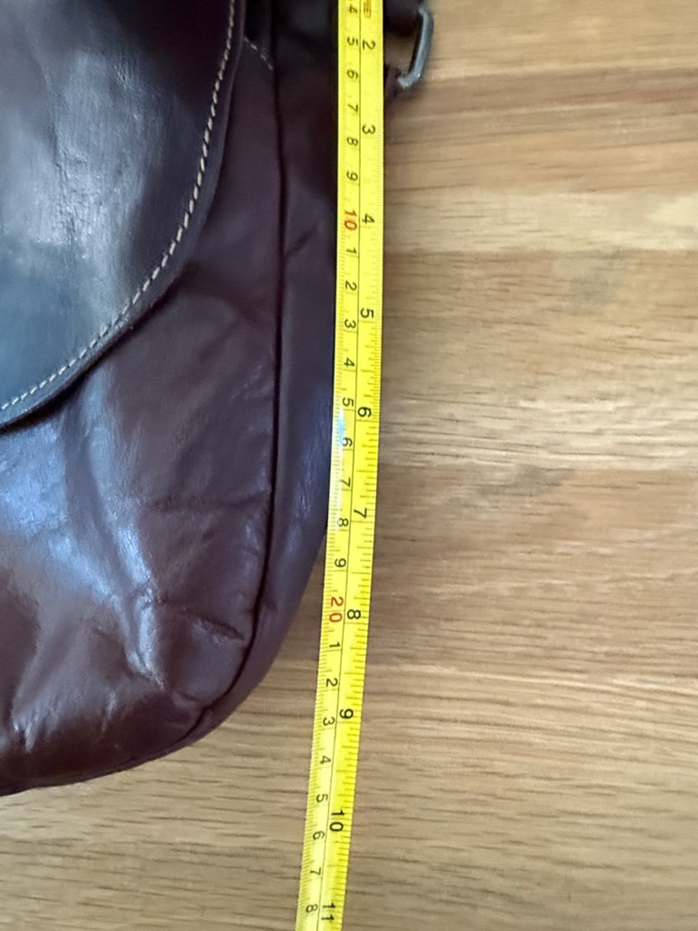 Jack Georges Voyager Horseshoe Crossbody Bag, Hand Stained Leather - Picture 12 of 13